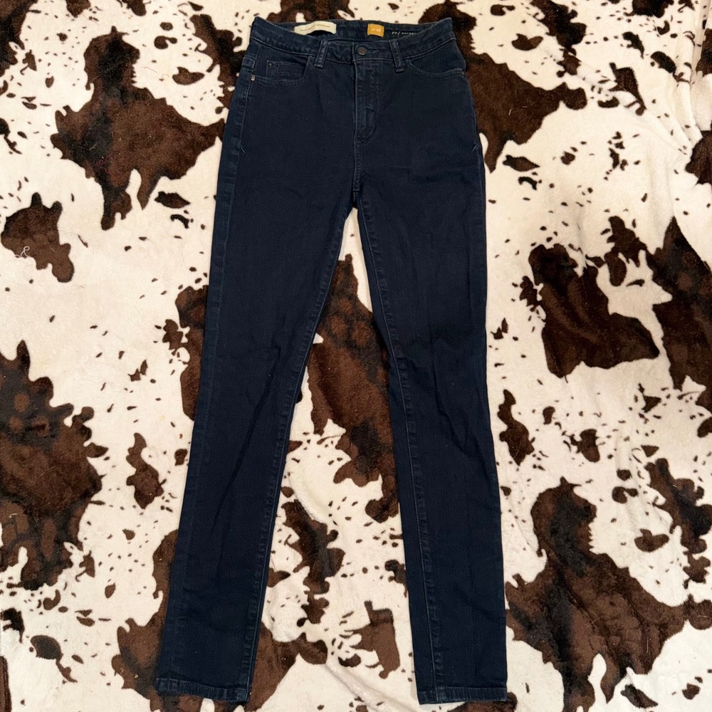 Pilcro and the Letterpress Superscript Jeans Womens 26 Indigo Skinny High Rise